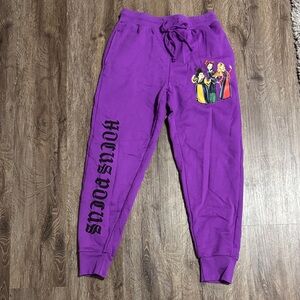 Purple Joggers with Hocus Pocus Design
